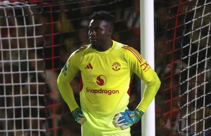 曼联出售奥纳纳需收取1888万英镑以避免亏损